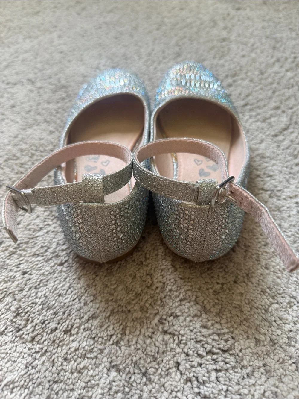 Olive & Edie shimmering silver